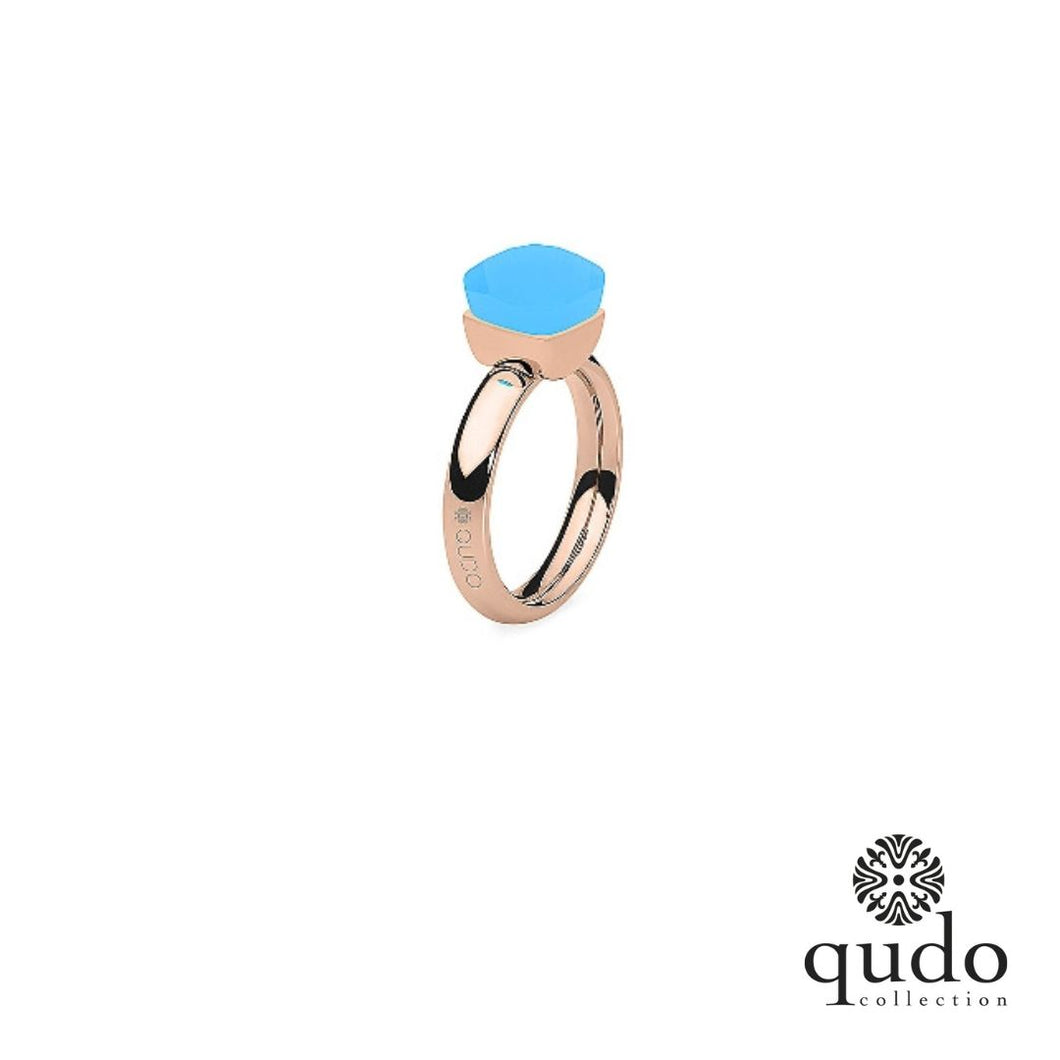 QUDO SALE Firenze Rosegold/ Angel Blue Gr. 62