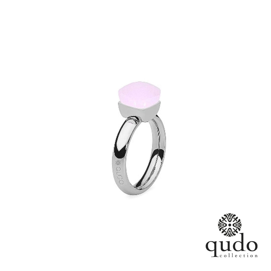 QUDO SALE Firenze Silber/ Rose Quarz Opal Gr. 50