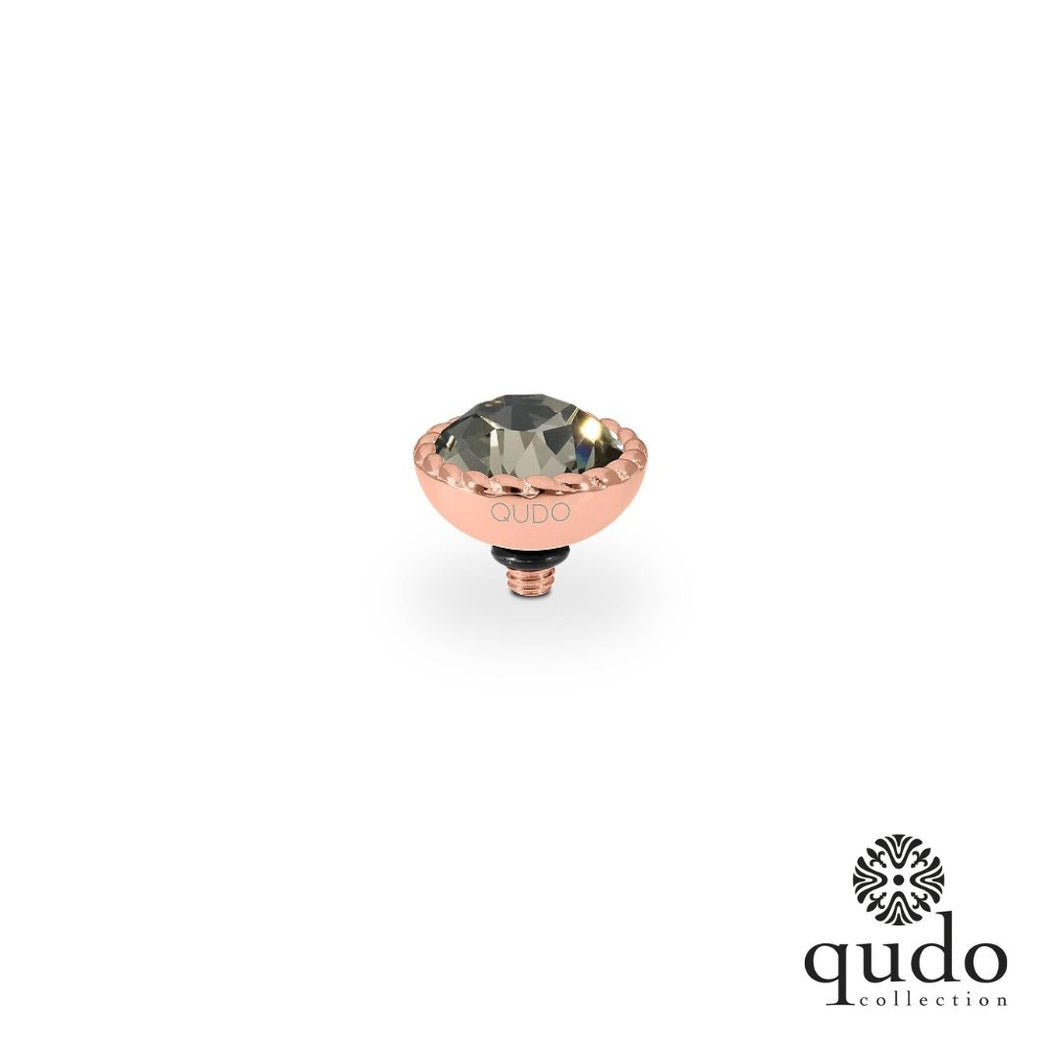 QUDO SALE Aufsatz Bocconi 11 mm Roségold/ Greige